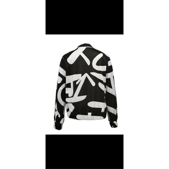 Abstract print, zip-up-lightweight, bomber jacket.Size 14 - Picture 11 of 12